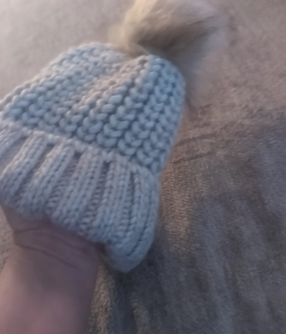 Cozy Kids Knit Pom Beanie - Beige Tan Gelso Bianco Made In italy Small Toddler